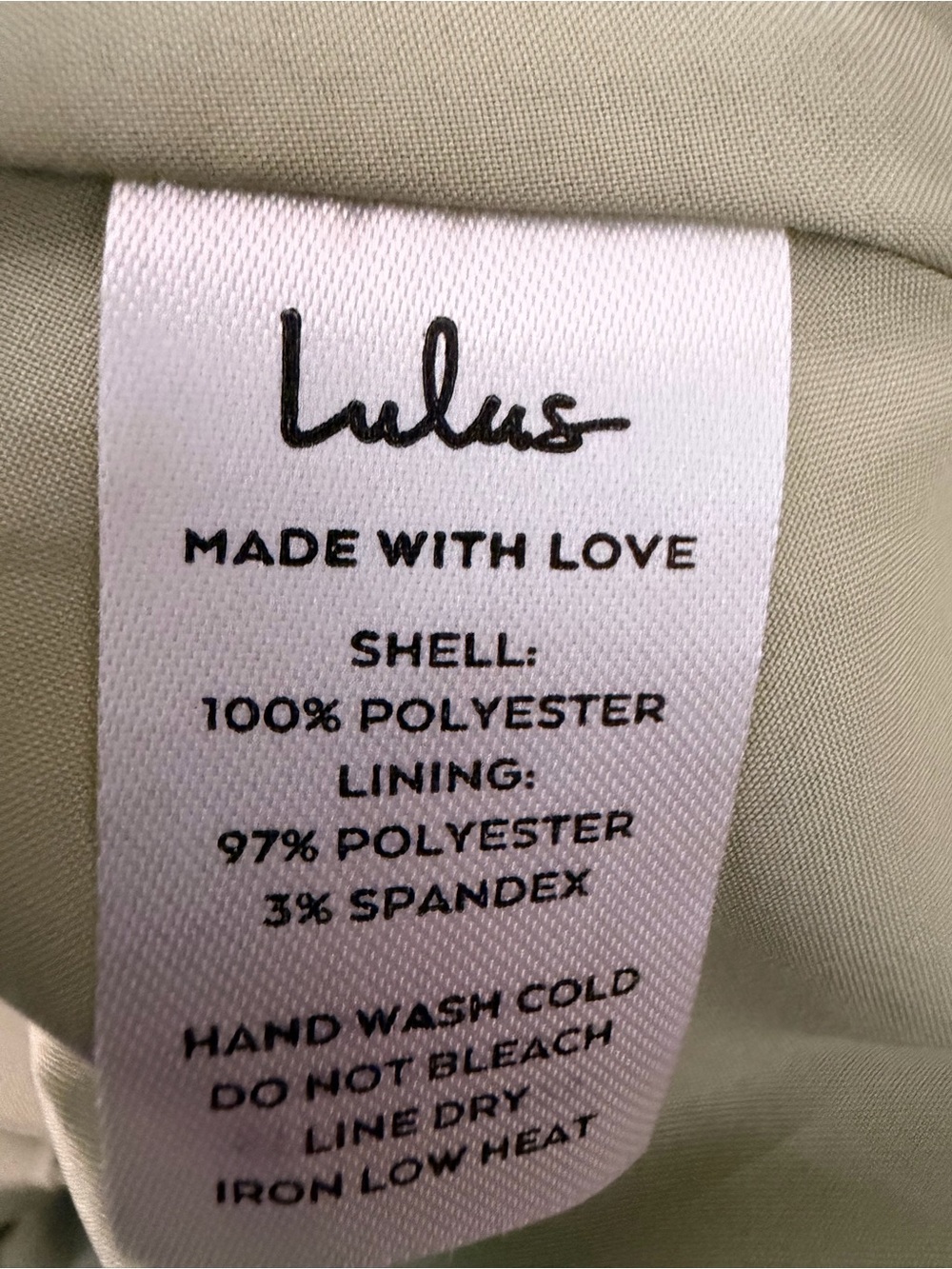Lulu’s Tie-Strap Midi Dress in Sage with White Leaf Print - Picture 5 of 5